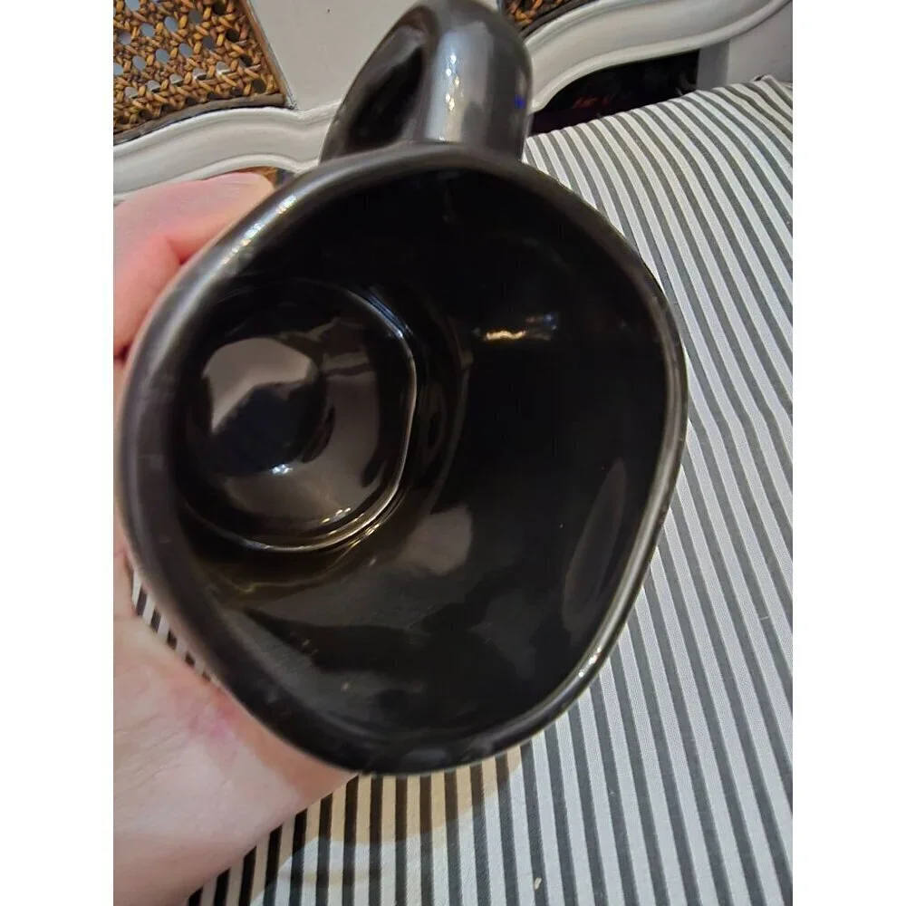 Rae Dunn Halloween Spooky Coffee Mug Black White Farmhouse